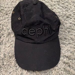 Adjustable black AEPhi hat. Never worn